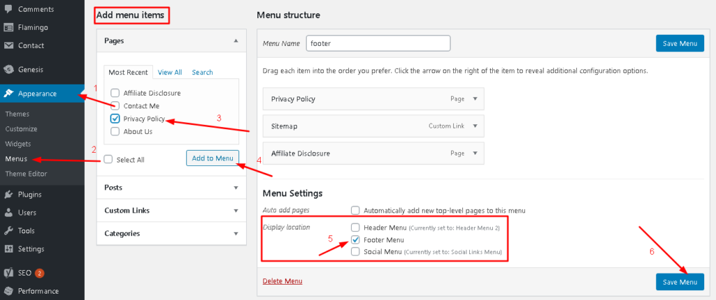 This is exactly how to add pages to menus