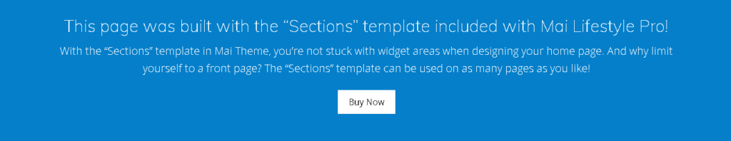 see the Mai Pro Theme Review Sections Template